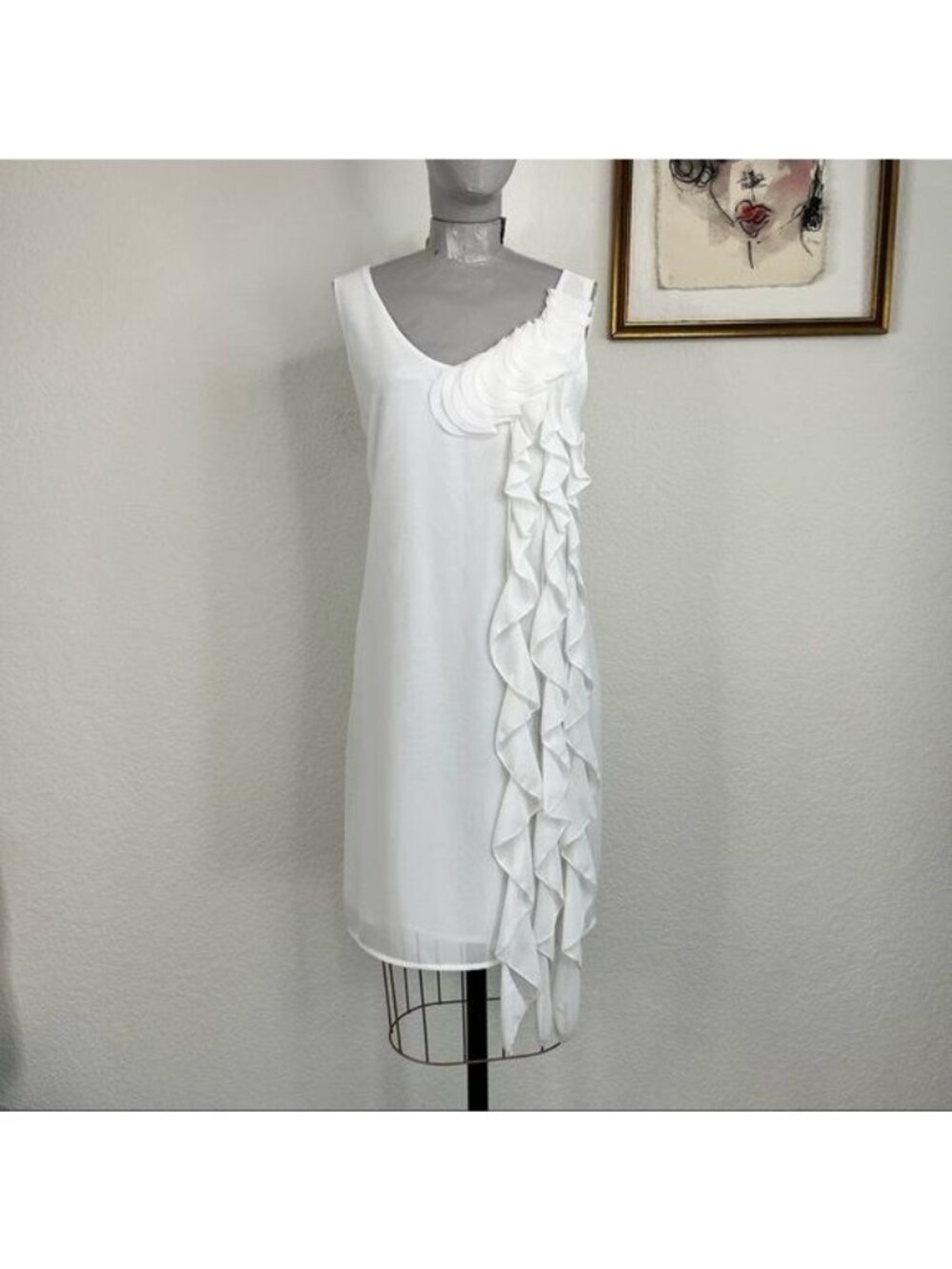 DVF Spring 2012 Ruffle Mini Sheath Dress